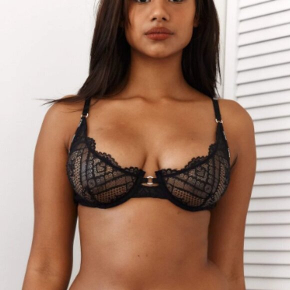 Lounge Women's Sustainable Charmed Balcony Bra - 32A - Picture 1 of 8